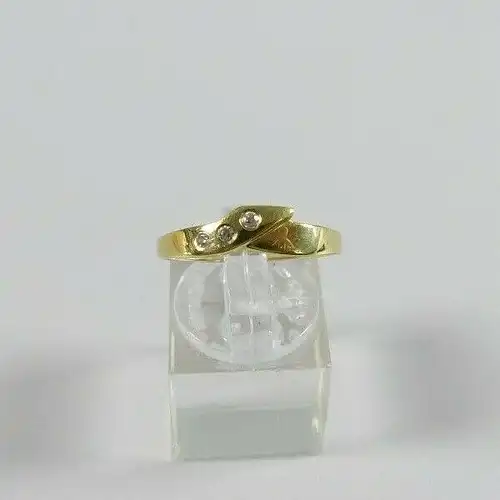 Ring aus 585 Gold mit Zirkonia, Gr. 60/Ø 19,1 mm  (da5615)