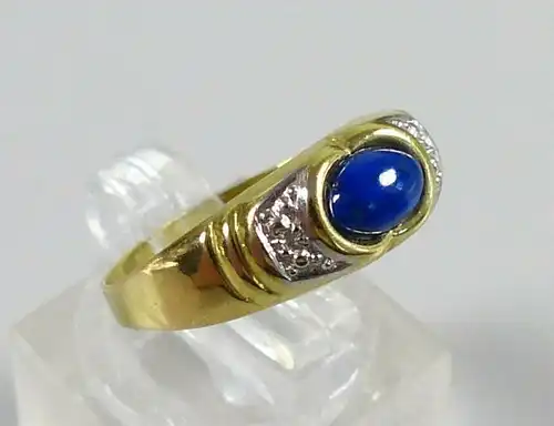 Ring aus 333 Gold mit Lapislazuli, Gr. 57/Ø 18 mm  (da5612)