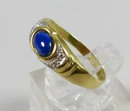 Ring aus 333 Gold mit Lapislazuli, Gr. 57/Ø 18 mm  (da5612)