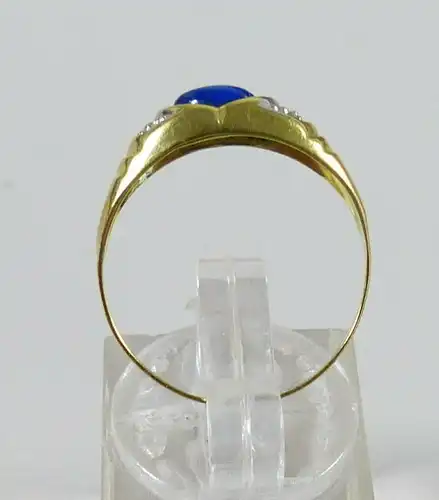 Ring aus 333 Gold mit Lapislazuli, Gr. 57/Ø 18 mm  (da5612)