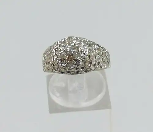 Diamant Ring aus 585 Weißgold mit 7 Diamanten, Gr. 57/Ø 18 mm  (da5624)