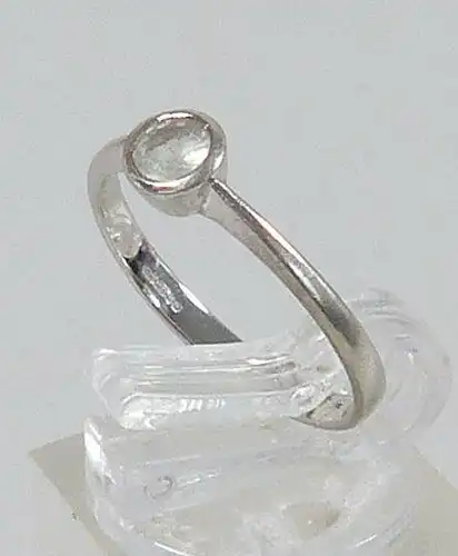 Ring aus 375 Weißgold mit Bergkristall, Gr. 54, Ø 17,2 mm  (da5546)