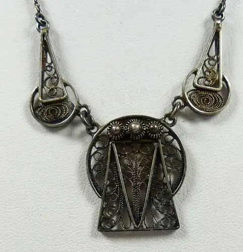 original altes Art Déco Collier aus 800 Silber   (da5657)