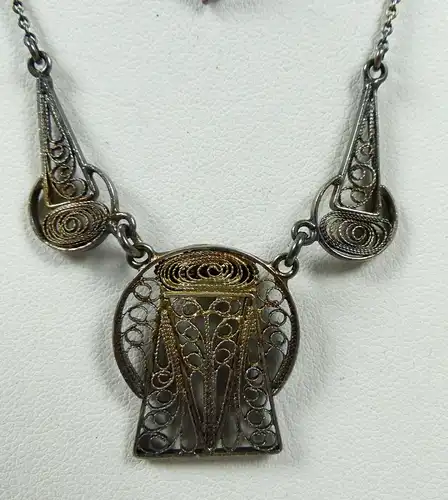 original altes Art Déco Collier aus 800 Silber   (da5657)