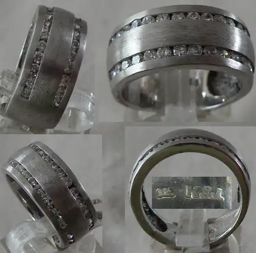 Ring Gr. 55 aus 925 Silber mit Zirkonia