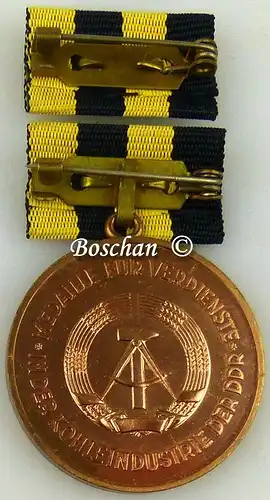 Medaille für Verdienste in der Kohleindustrie der DDR in Bronze (AH243b)
