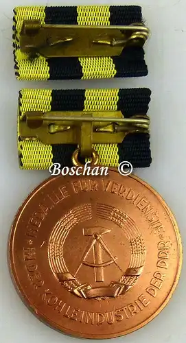 Medaille für Verdienste in der Kohleindustrie der DDR in Bronze (AH243a)