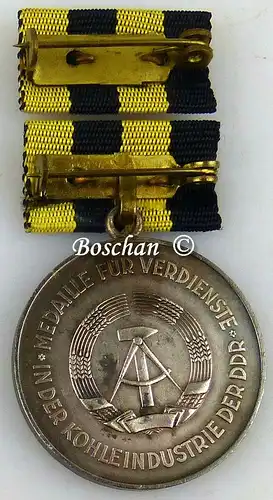 Medaille für Verdienste in der Kohleindustrie der DDR in Silber (AH242a)