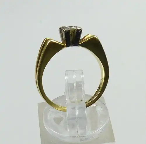 Ring 585er Gold mit Diamant 0,14 ct., Gr 51 (d1426)