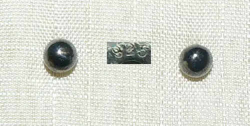 Ohrringe/Stecker aus 925er Silber mit SW-Perle   (da4331)