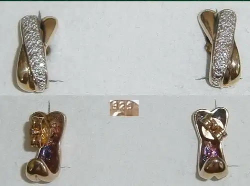 Ohrringe/Stecker aus 925 Silber vergoldet (da5988)
