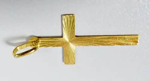 Wunderschöner Anhänger Kreuz aus 585 Gold   (da5990)