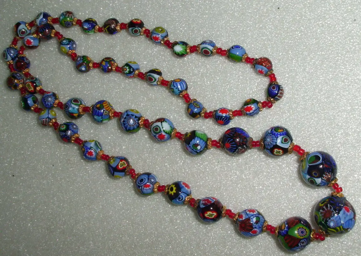 original alte Murano Glas-Perlen-Kette im tollen Zustand (da1975) 0