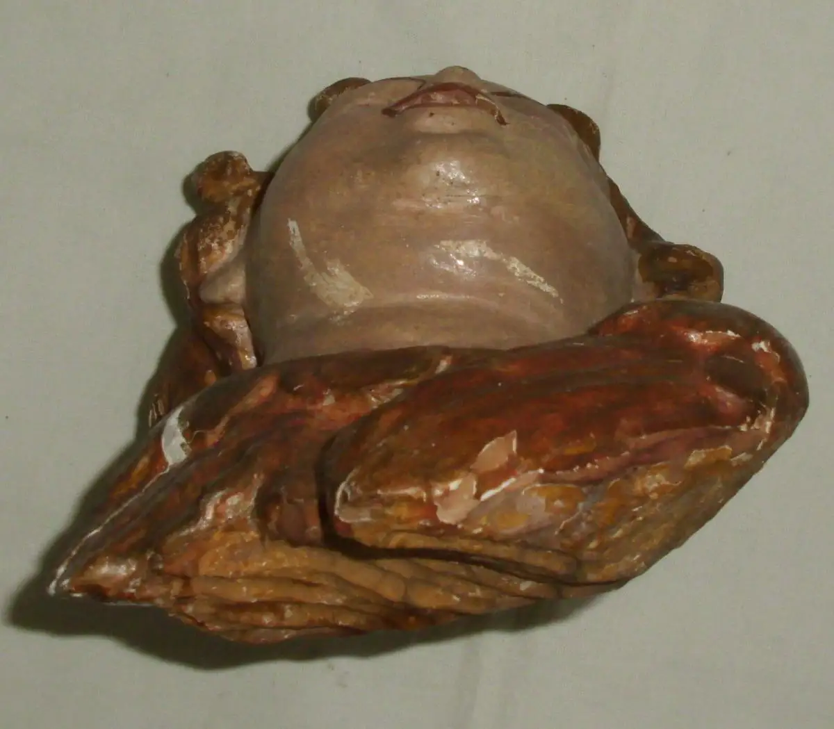 Barocker Puttenkopf aus Holz geschnitzt    (da4176) 4