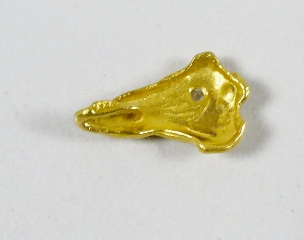 Anhänger als Nugget aus 999 Gold mit Diamant  (da6789) 2