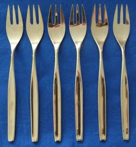 6 WMF Kuchengabeln Silber 800 0