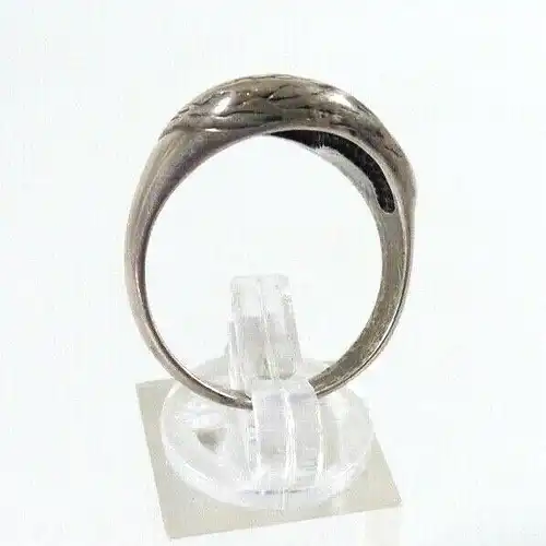 Ring aus 925 Sterlinsilber mit Adlerkopf emailliert Größe Größe 64