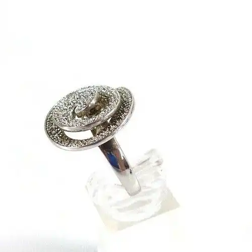 Ring aus 925 Silber mit weißen Steinen Größe 60