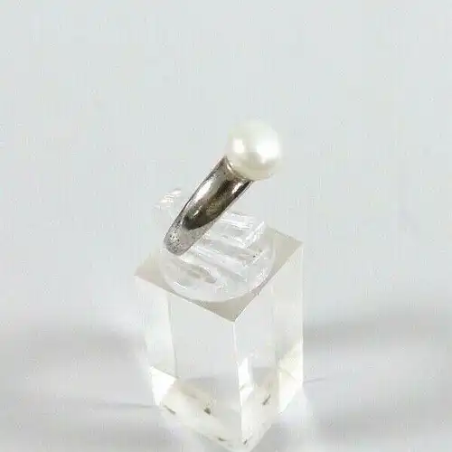 Ring aus 925 Silber mit Perle, Gr. 57/Ø 18,1 mm  (da7012)