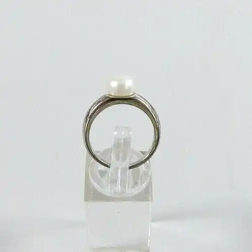 Ring aus 925 Silber mit Perle, Gr. 57/Ø 18,1 mm  (da7012)