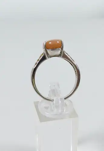Ring aus 925 Silber mit Chalcedon, Gr. 64/Ø 20,3 mm  (da6694)