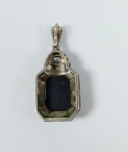 Jugendstil-Anhänger aus 835 Silber mit Onyx  (da6622)