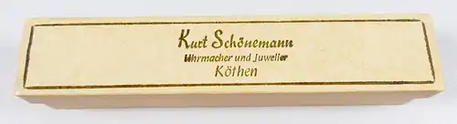 Alte Schmuckschachtel mit Kurt Schönemann Köthen  (da6208)