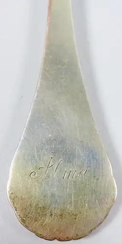 alter Jugendstil Löffel für Sahne oder Salat signiert O. Dahl von 1917  (da6148)