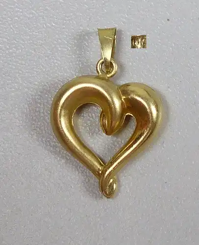 Wunderschöner Anhänger Herz aus 14 K 585er Gold    (da5476)