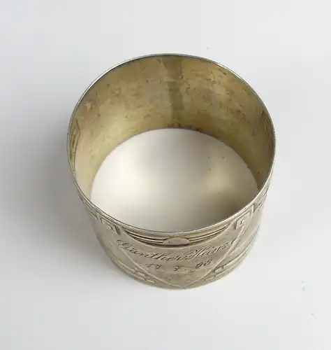 Serviettenring aus 800er Silber mit Gravur (da5164)