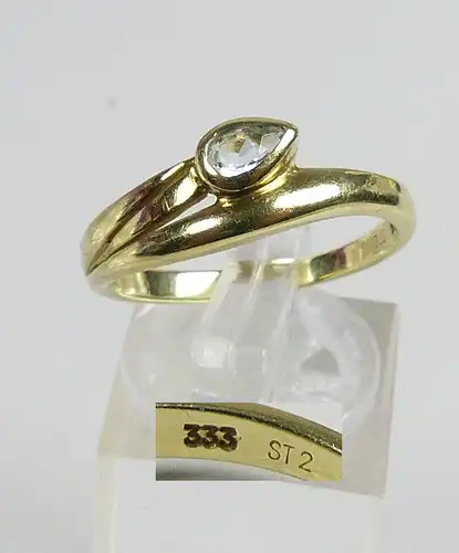 Ring aus 333er Gold mit Aquamarin, Gr. 60/Ø 19,1 mm  (da5159)