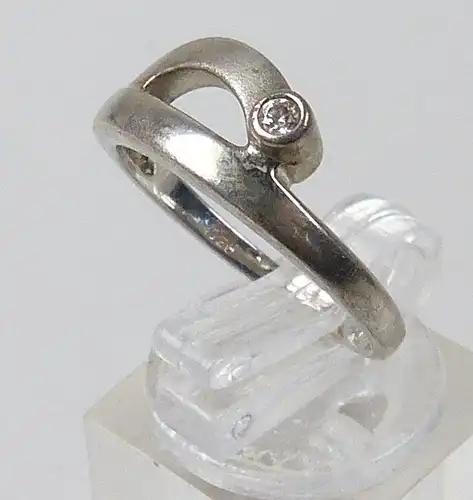 Ring aus 925er Silber mit Zirkonia, Gr. 56/Ø 17,8 mm  (da5137)