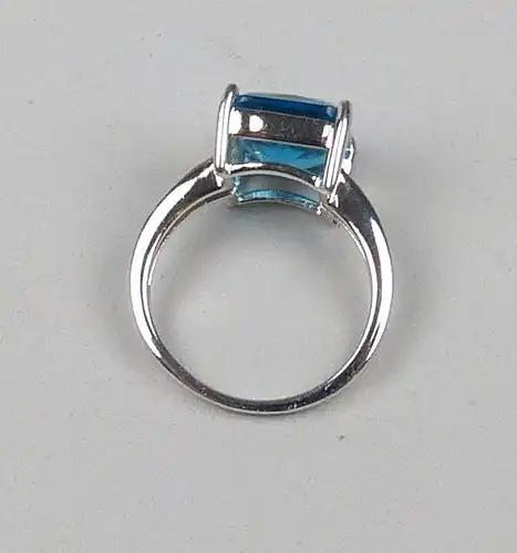 Ring aus 925 Silber mit Blautopas, Gr. 54/Ø 17,2 mm  (da4898)