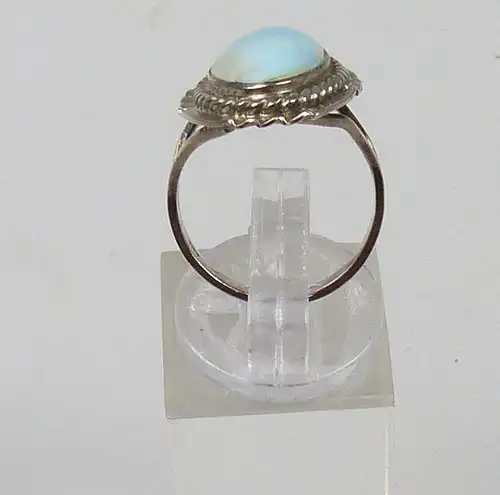 Ring aus 925 Silber mit blauem Opal, Gr. 51/Ø 16,2 mm  (da4839)