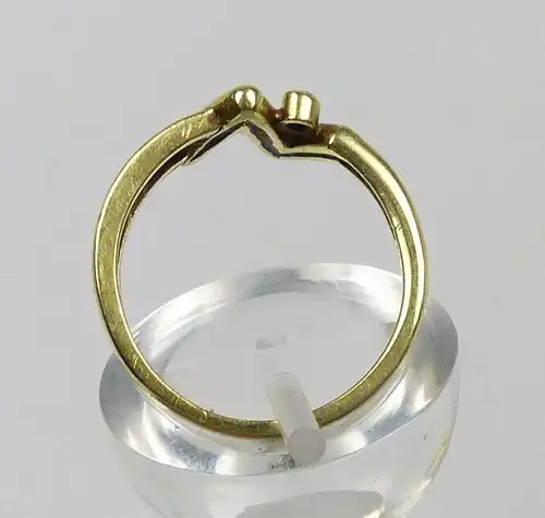 Ring aus 585 Gold mit Diamant 0,015 ct., Gr. 56, Ø 17,8 mm   (da4826)