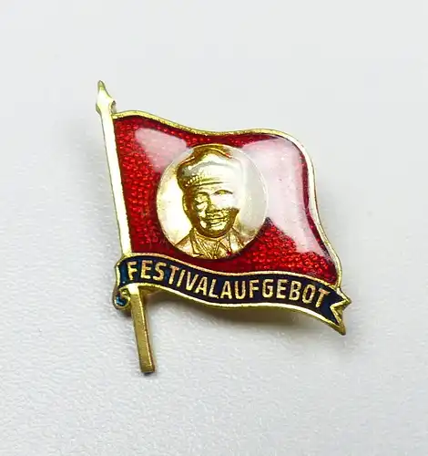 DDR Ernst Thälmann Festivalaufgebot, Anstechnadel    (da4673)