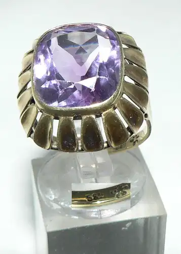 Ring aus 585er Gold mit Amethyst, Gr. 55/Ø 17,5 mm  (da4462)