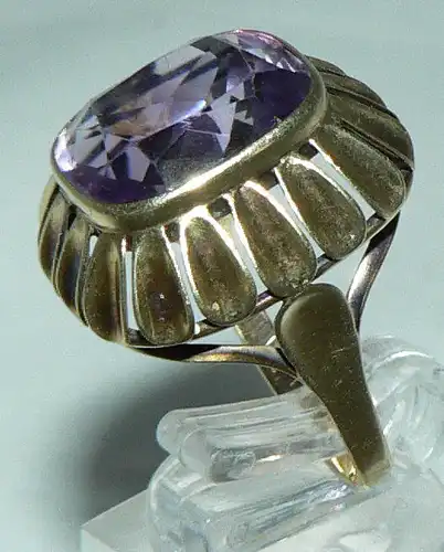 Ring aus 585er Gold mit Amethyst, Gr. 55/Ø 17,5 mm  (da4462)