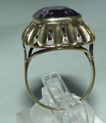 Ring aus 585er Gold mit Amethyst, Gr. 55/Ø 17,5 mm  (da4462)