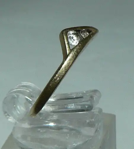 Ring aus 333er Gold mit Zirkonia, Gr. 57/Ø 18,1 mm  (da4443)