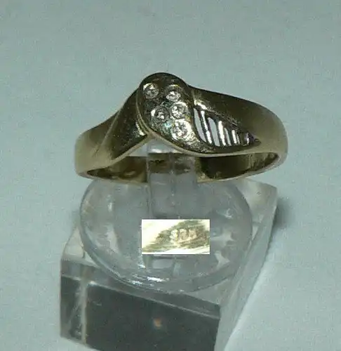 Ring aus 585er Gold mit Brillanten 0,1 ct., Gr. 58/Ø 18,5 mm  (da4385)