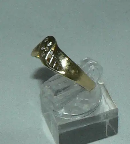 Ring aus 585er Gold mit Brillanten 0,1 ct., Gr. 58/Ø 18,5 mm  (da4385)