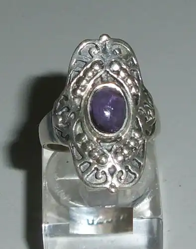 Ring aus 925 Silber mit Amethyst, Gr. 54, Ø 17,2 mm  (da4259)