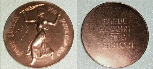 Medaille 700 Jahre Stadt Lützen  (da3949)