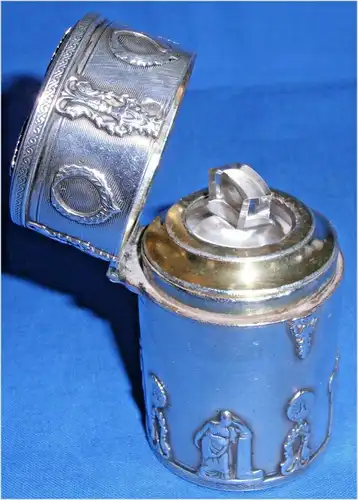 Toller Biedermeier Parfümflakon aus Silber (da3479)