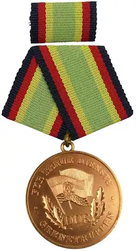 Medaille für treue Dienste in den Grenztruppen der DDR Bronze 1984-1986 (AH286b)