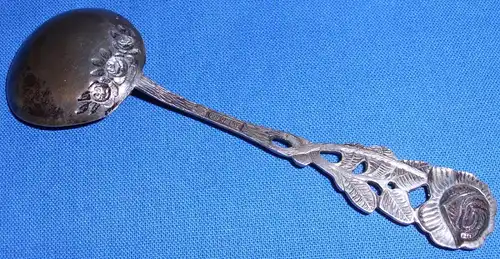 alter Zuckerlöffel Rosenmuster aus 800er Silber 12,6 Gramm (da2958)
