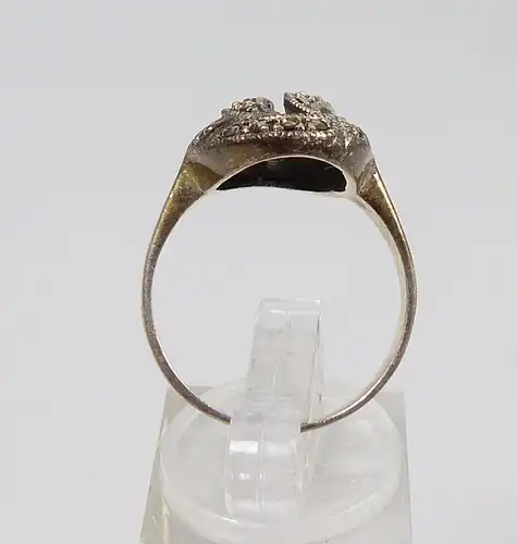 Ring 925 Silber mit Markasiten,  Gr.  58,5           (c7340)