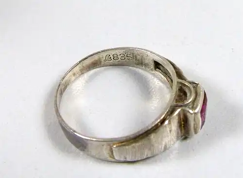 Ring aus 835 Silber mit Amethyst Größe 57