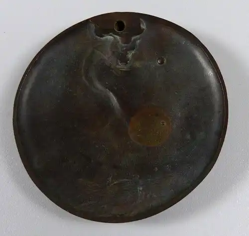 Bronze Medaille Plakette Reliefbild alter Fritz